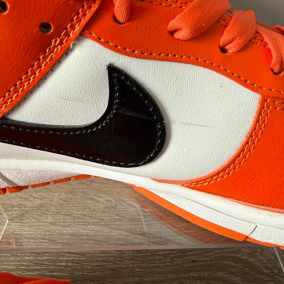Nike Dunk Low Shoes Patent Orange Halloween 2022 DJ9955-800 Mens Size 12 EU 46 main image 12